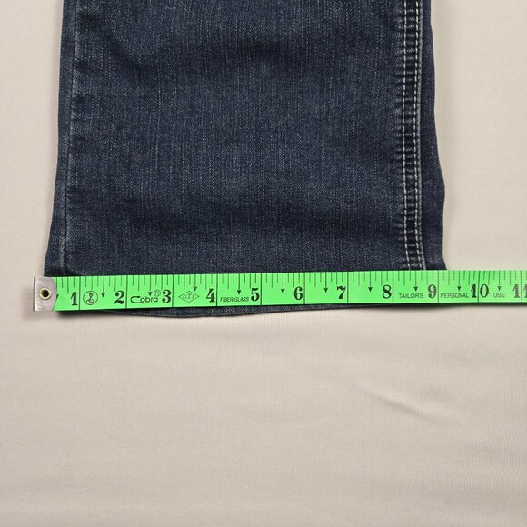 Earl Jean‎ Slim Boot Jeans Women’s 8 Lace Embellished Pockets Denim Blue - Picture 10 of 13